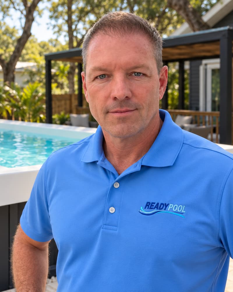 Portrait of Robert “Rob” Foster in a ReadyPool polo shirt